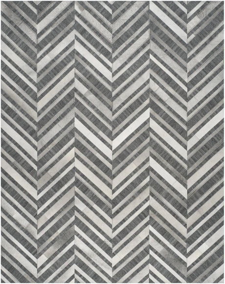 Safavieh Studio Leather 8'-0" x 10'-0" Rug in Ivory / Dark Grey