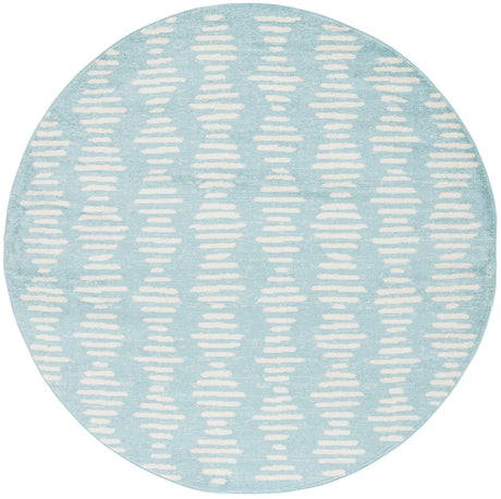 Safavieh Tulum 6'-7" x 6'-7" Rug in Turquoise / Ivory