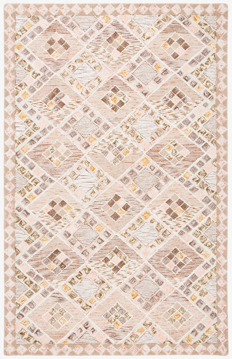 Safavieh Soho 4'-0" x 6'-0" Rug in Pink / Taupe