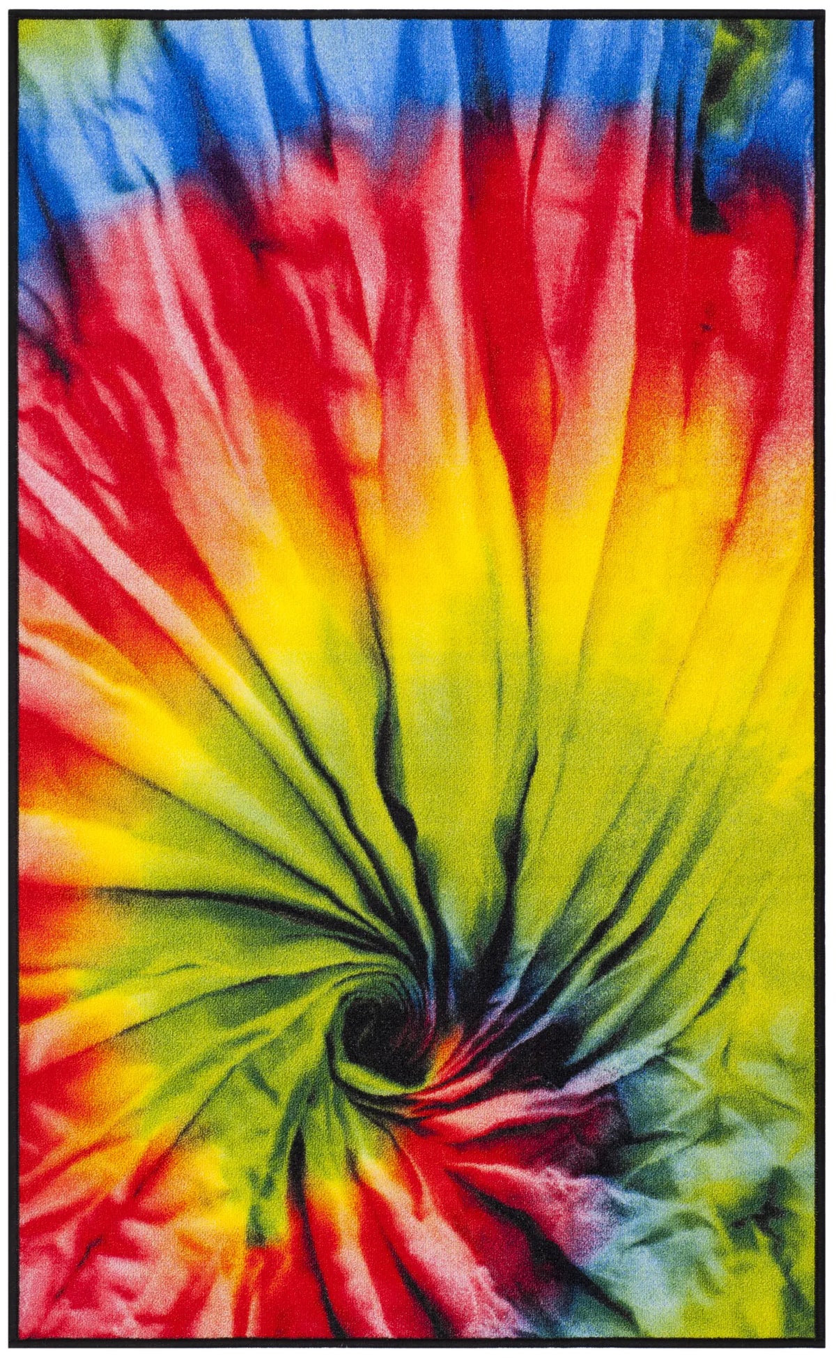 Safavieh Paint Brush 3'-3" x 5'-3" Rug in Fuchsia / Yellow