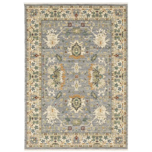 Oriental Weavers Lucca 2063L Blue/ Multi Rug - main flat