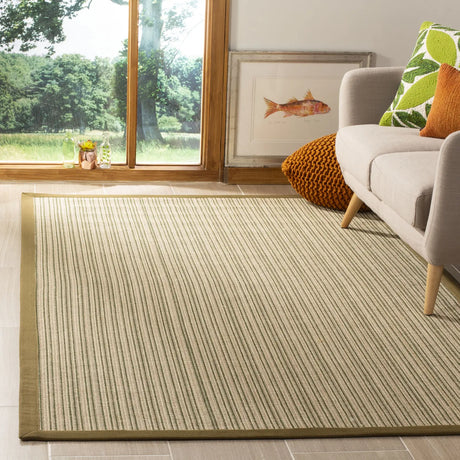 Safavieh Natural Fiber 4'-0" x 6'-0" Rug in Multi / Green