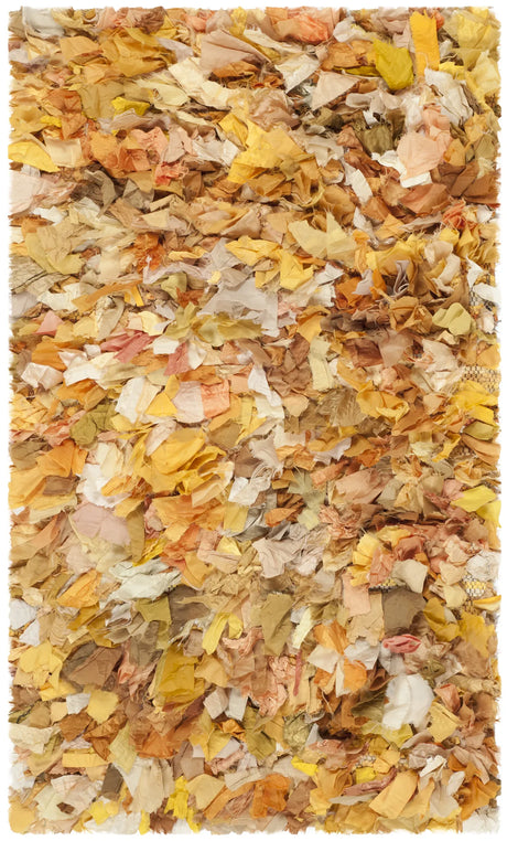 Safavieh Rio Shag 2'-6" x 4'-0" Rug in Gold / Multi