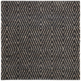 Safavieh Bohemian 6'-0" x 6'-0" Rug in Black / Ivory