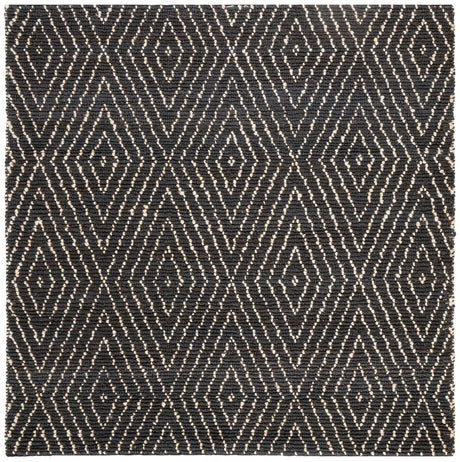 Safavieh Bohemian 6'-0" x 6'-0" Rug in Black / Ivory