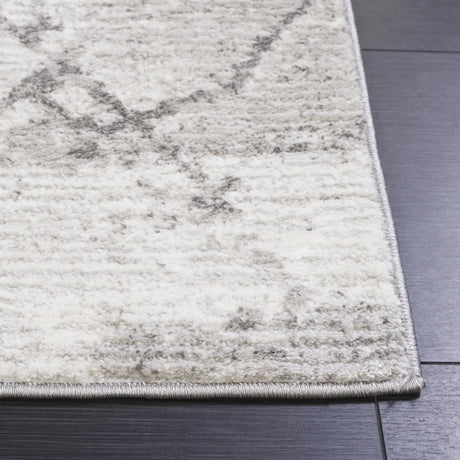 Safavieh Meadow 500 4'-0" x 6'-0" Rug in Grey / Dark Grey