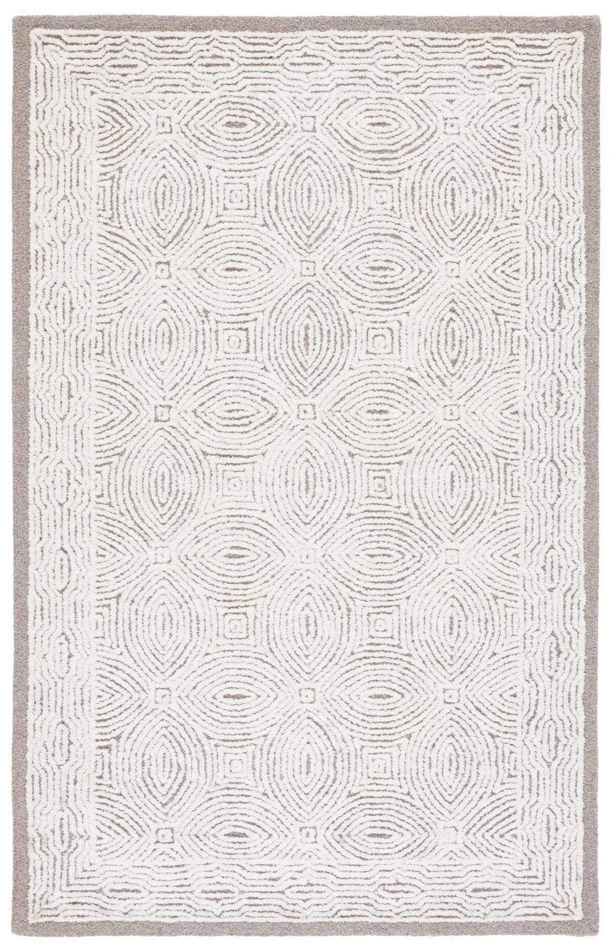 Safavieh Abstract 4'-0" x 6'-0" Rug in Beige / Ivory