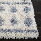 Safavieh Venus Shag 600 4'-0" x 6'-0" Rug in Ivory / Grey
