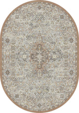 Dynamic Rugs Ancient Garden 57275 Beige/Multi Rug - Oval