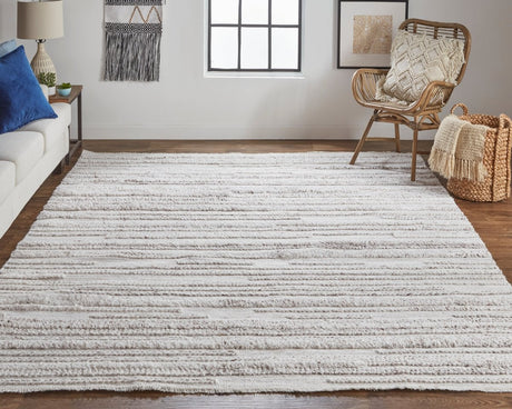 Feizy Alden 8637F Ivory/Brown Rugs.