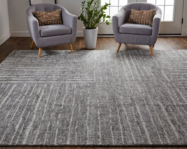 Feizy Alford 6913F Charcoal Rug.