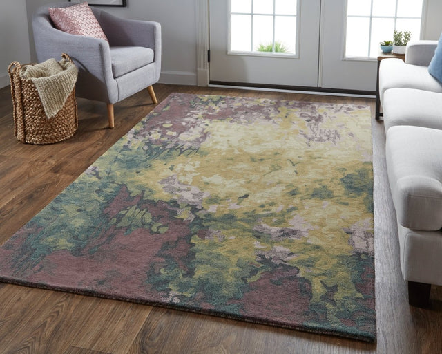 Feizy Amira 8633F Purple/Green Rugs.