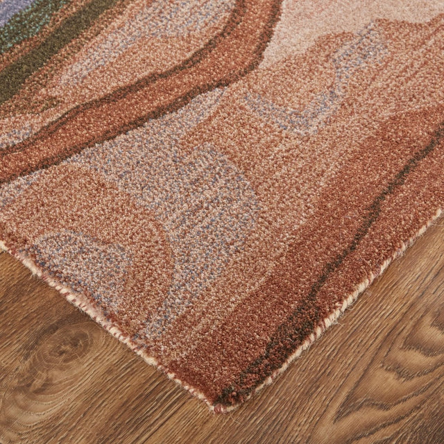 Feizy Amira 8634F Rust/Pink Rugs.