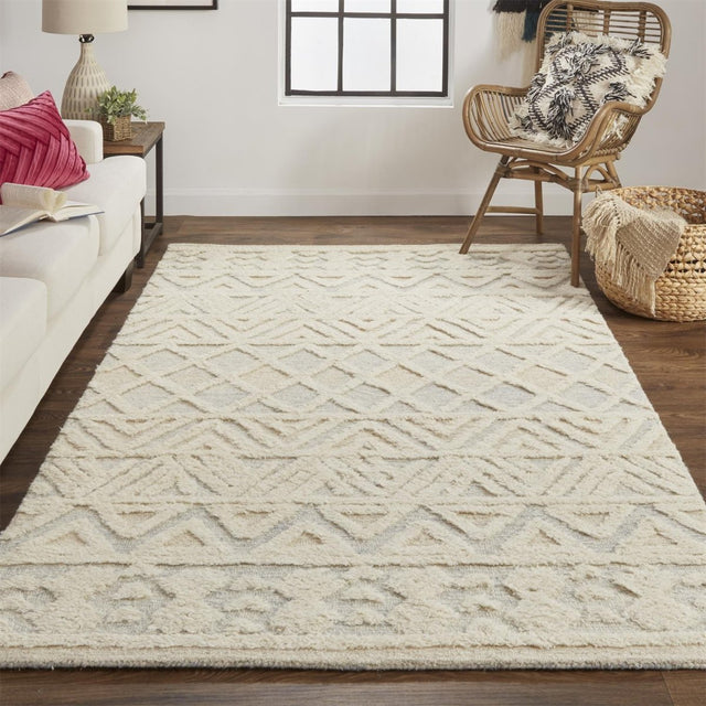 Feizy Anica 8005F Ivory/Blue Rugs.