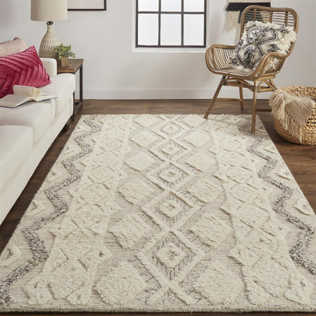 Feizy Anica 8006F Ivory/Gray Rugs.