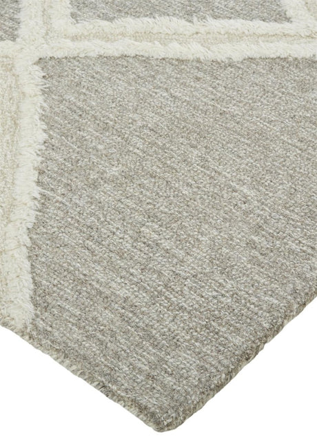 Feizy Anica 8009F Taupe/Ivory Rugs.