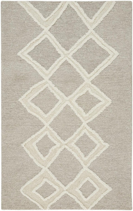 Feizy Anica 8009F Taupe/Ivory Rugs.