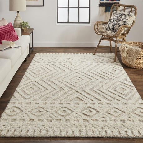 Feizy Anica 8010F Ivory/Tan Rugs.