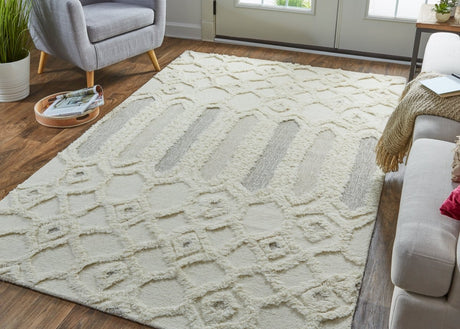 Feizy Anica 8013F Ivory/Taupe Rugs.