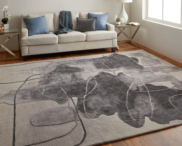 Feizy Anya Any8885F Ivory/Gray/Taupe Rug.