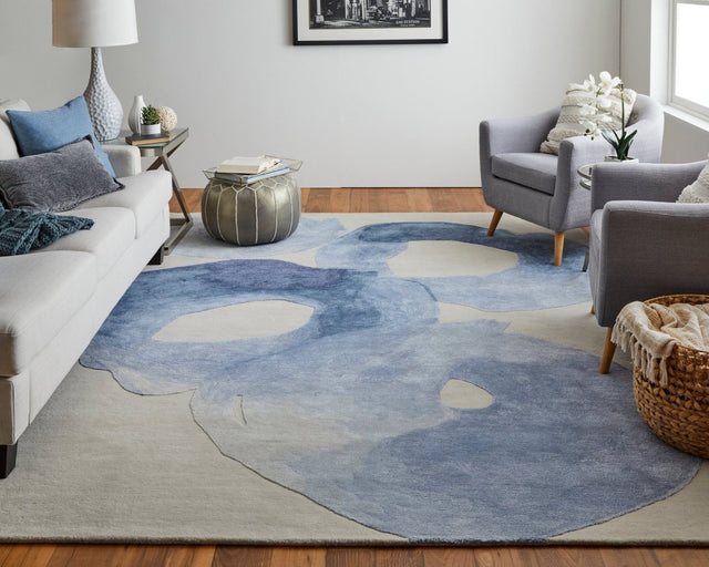 Feizy Anya Any8887F Blue/Ivory Rug.