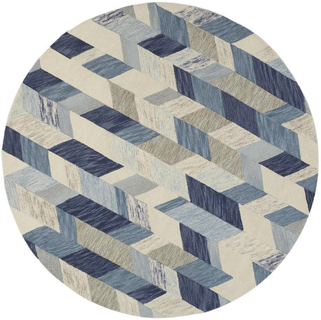 Feizy Arazad 8446F Ivory/Blue Rugs.