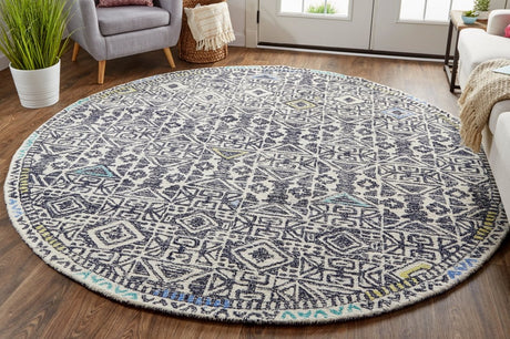 Feizy Arazad 8447F Gray/Black Rugs.