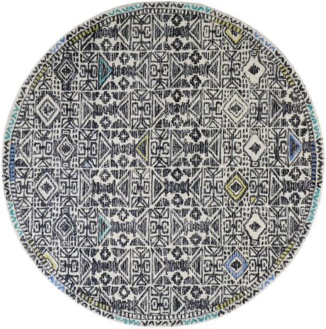 Feizy Arazad 8447F Gray/Black Rugs.