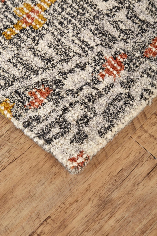 Feizy Arazad 8476F Gray/Orange Rugs.