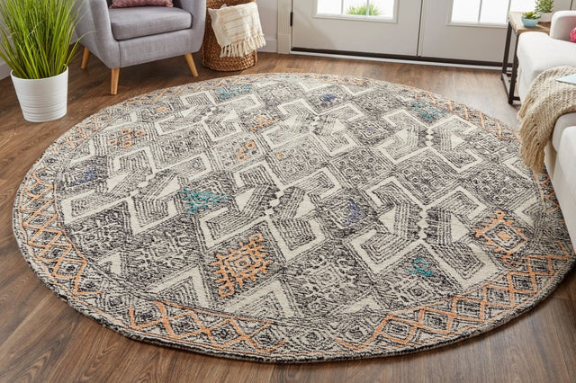 Feizy Arazad 8479F Black/Ivory Rugs.