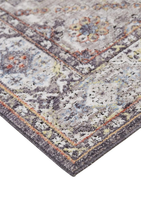 Feizy Armant 3907F Gray/Purple Rugs.