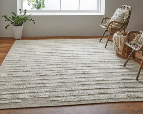 Feizy Ashby Ash8910F White/Tan Rug.