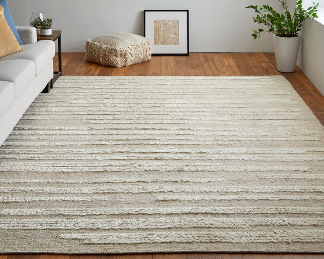 Feizy Ashby Ash8910F White/Tan Rug.