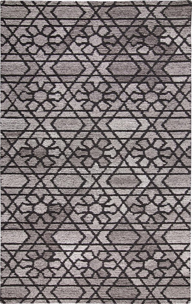 Feizy Asher 8766F Gray/Black Rugs.