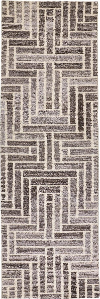 Feizy Asher 8768F Gray/Ivory Rugs.