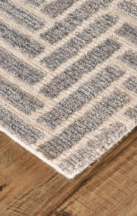 Feizy Asher 8768F Gray/Ivory Rugs.