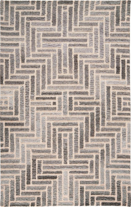 Feizy Asher 8768F Gray/Ivory Rugs.