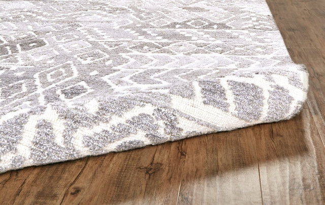 Feizy Asher 8771F Gray/White Rugs.