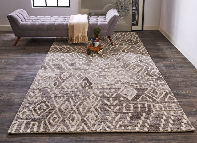 Feizy Asher 8771F Gray/White Rugs.