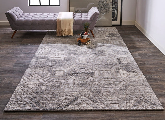 Feizy Asher 8772F Gray Rugs.