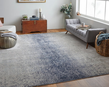 Feizy Astra Ara39L2F Blue/Ivory Rug.