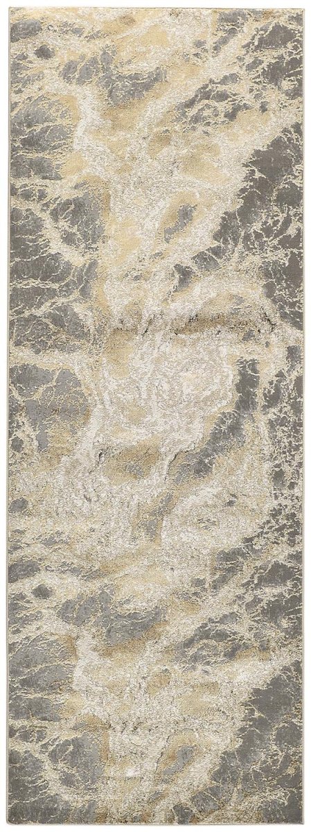 Feizy Aura 3563F Gray/Beige Rugs.