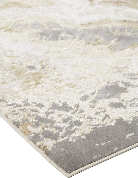 Feizy Aura 3563F Gray/Beige Rugs.