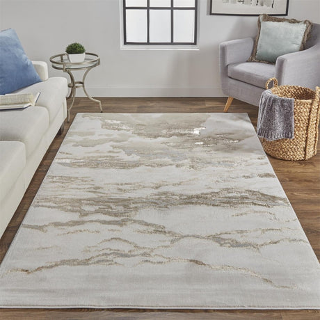 Feizy Aura 3727F Gold/Beige Rugs.