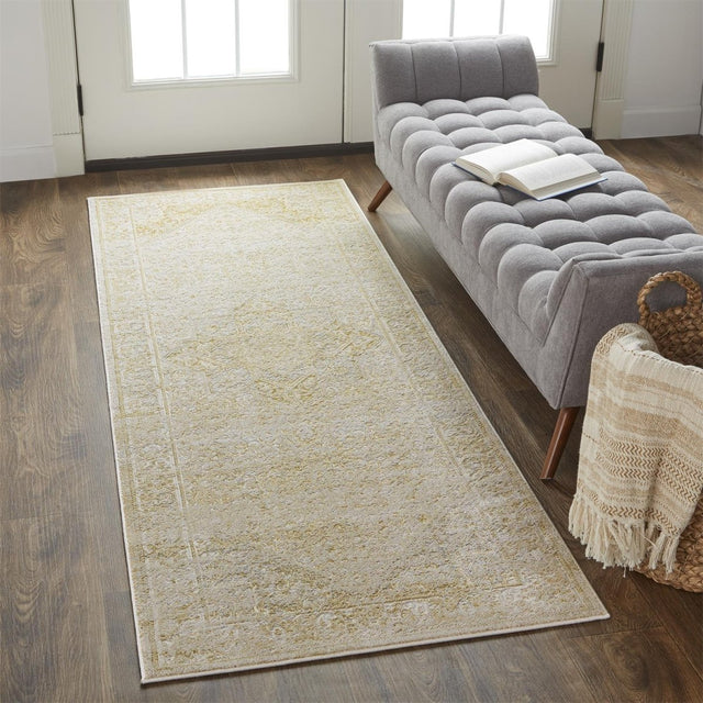 Feizy Aura 3734F Gold/Gray Rugs.