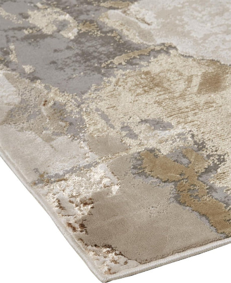 Feizy Aura 3737F Gold/Tan Rugs.