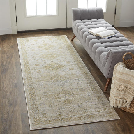 Feizy Aura 3738F Gold/Beige Rugs.