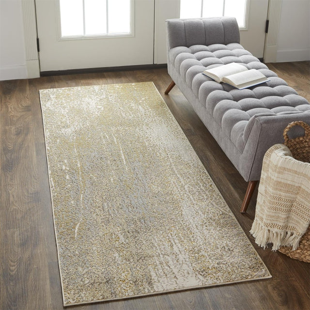 Feizy Aura 3739F Ivory/Gold Rugs.