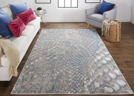 Feizy Azure 3403F Ivory/Silver Rugs.