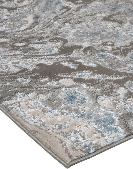 Feizy Azure 3405F Silver/Blue Rugs.